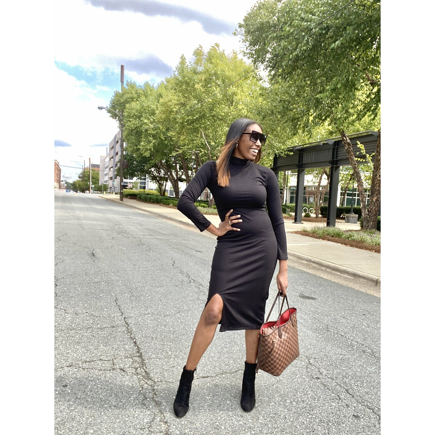 The Little Black Splitted Dress