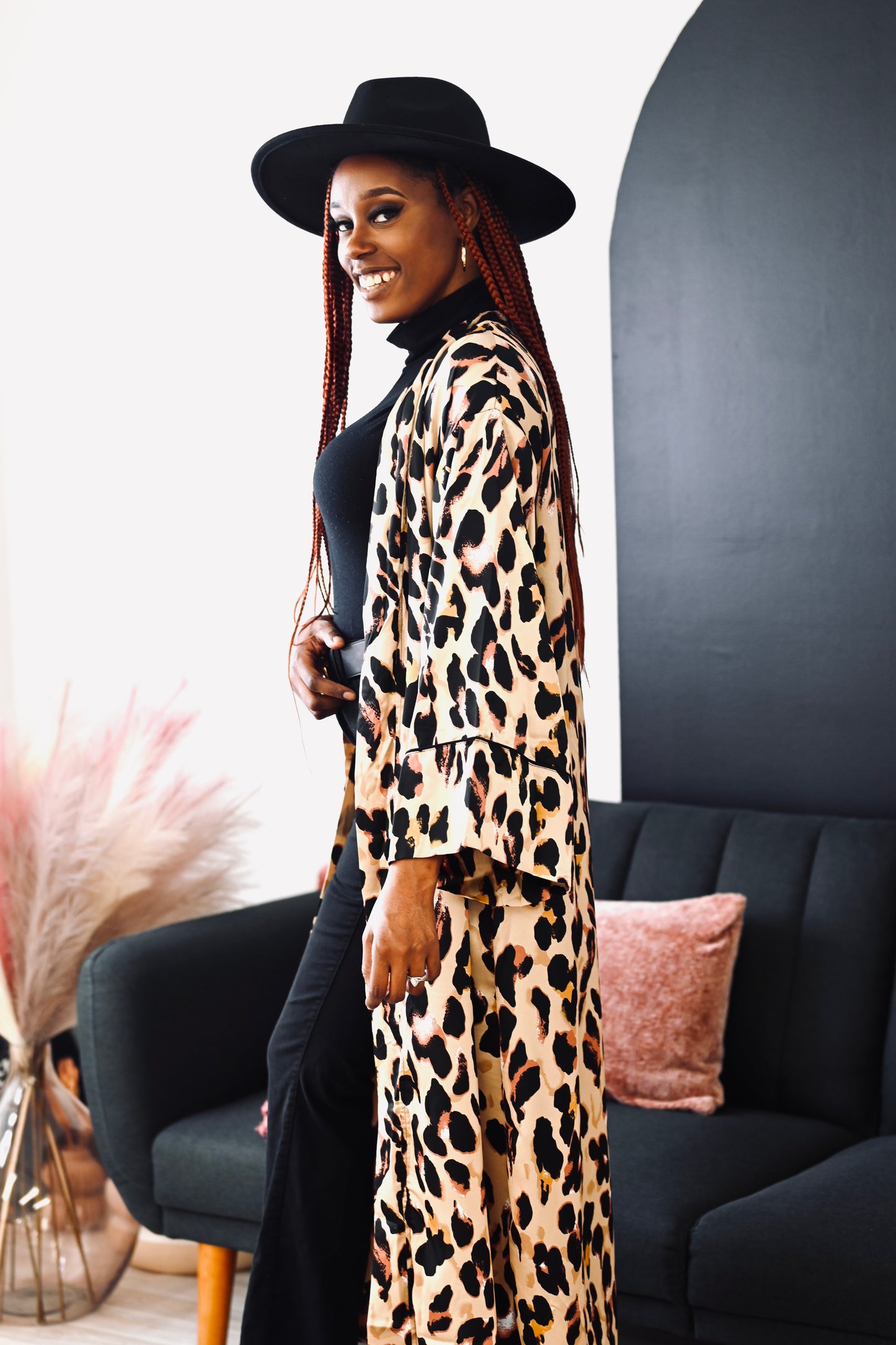 Wild Side Leopard Print Kimono